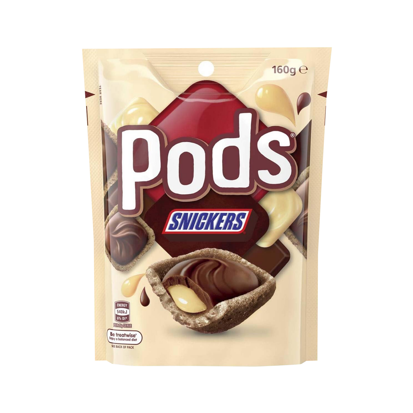 Pods Snickers 160g