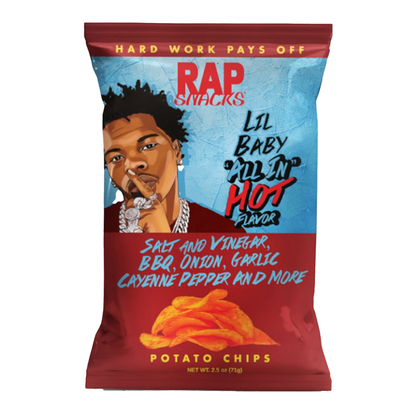 Rap Snacks Lil Baby Salt Vinegar Bbq Cayenne 71g