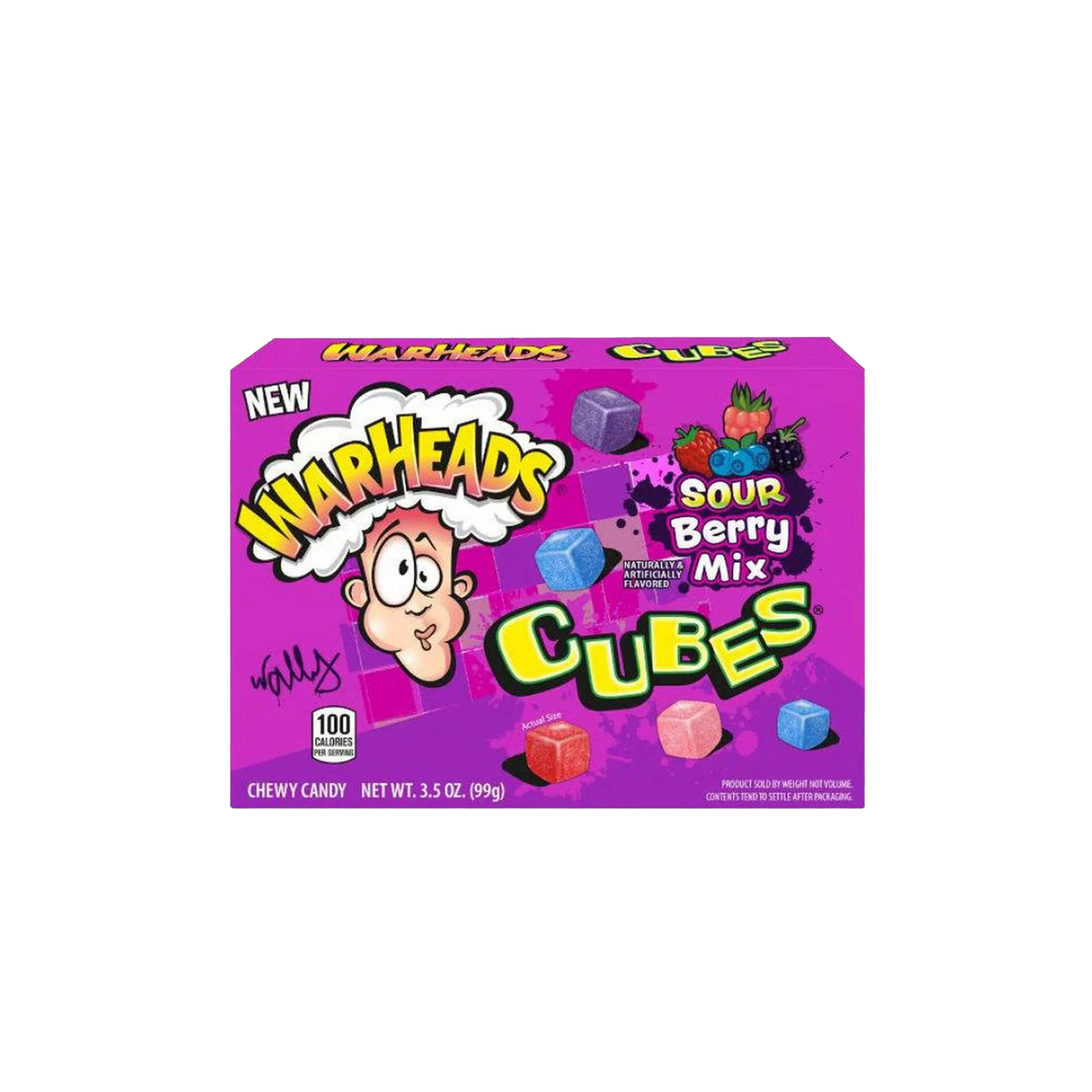 Warheads Sour Berry Mix Cubes 99g