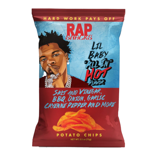 Rap Snacks Lil Baby Salt Vinegar Bbq Cayenne 71g